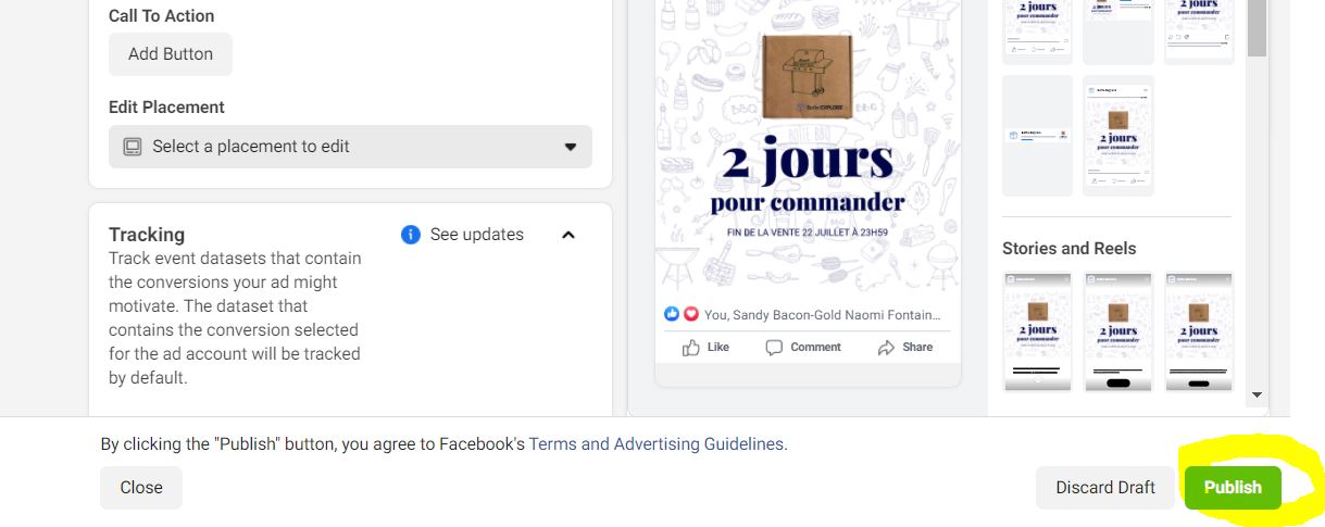 comment modifier une publication sponsorisée facebook