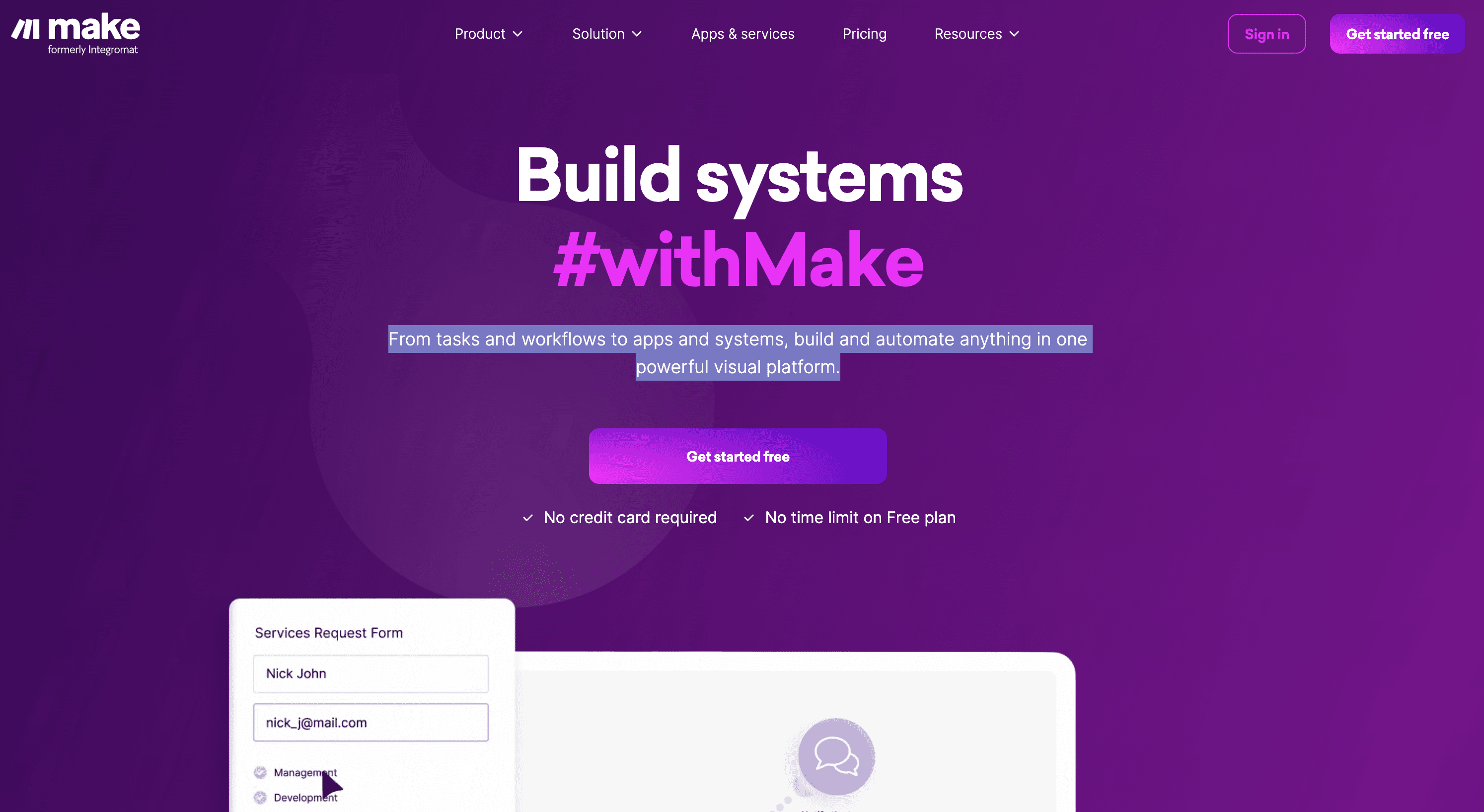 Make website screenshot