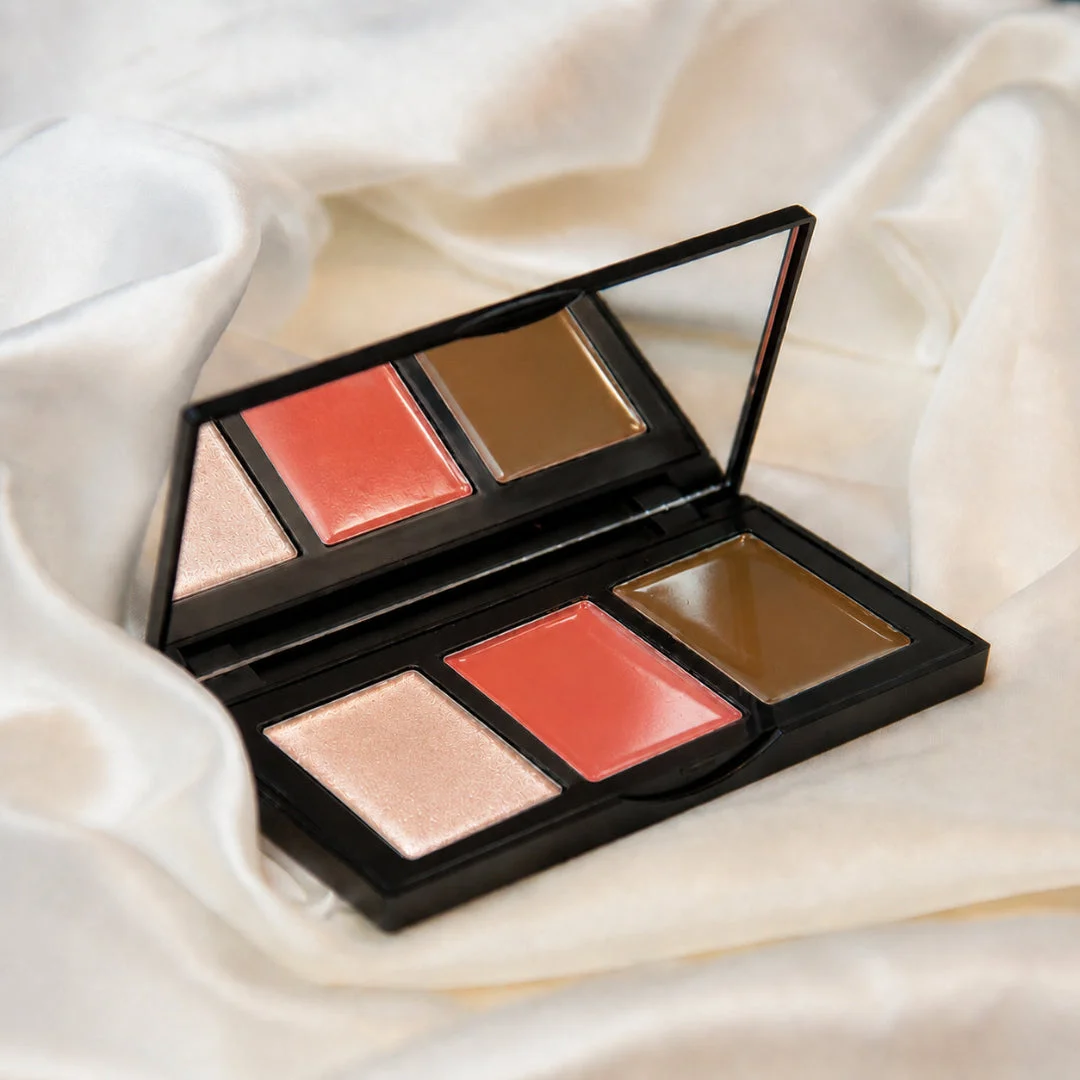 Trio crème ARTIST sur satin
